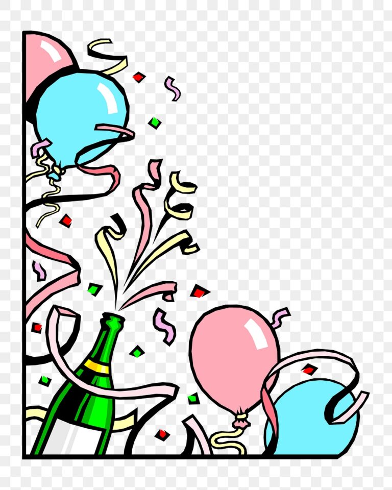 Party border png clipart illustration