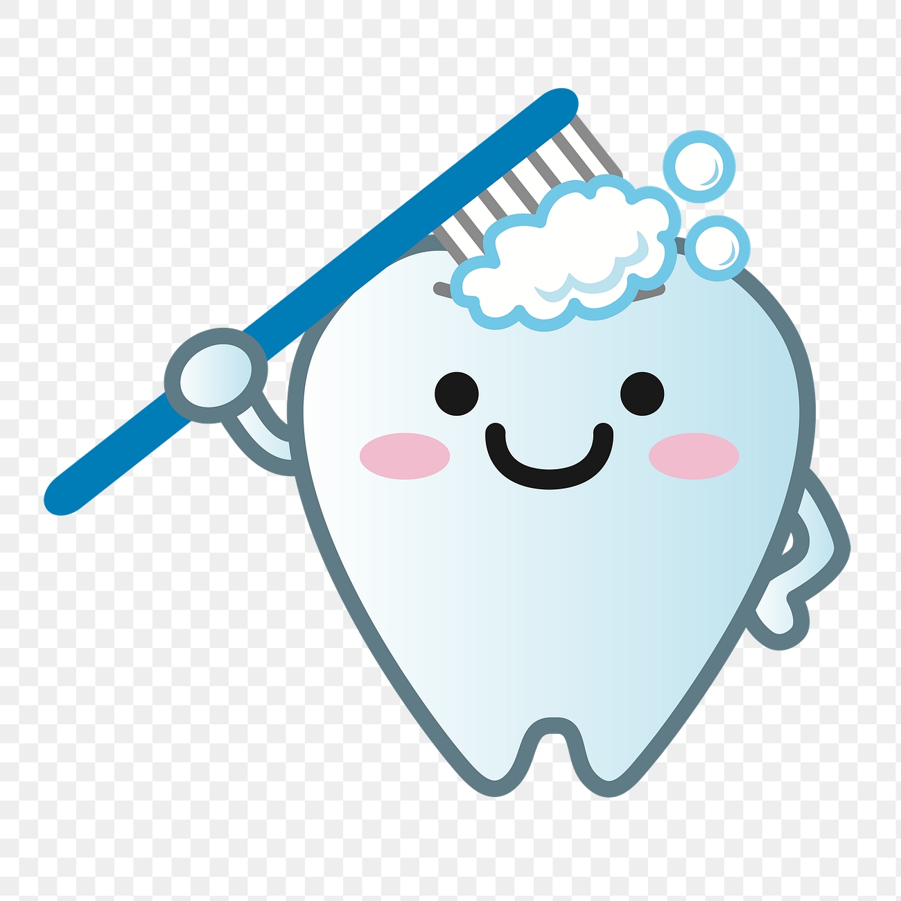 PNG Tooth brush illustration, transparent
