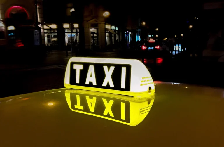 Taxi at night