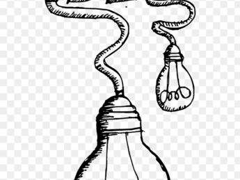 Lightbulb idea png sticker, transparent