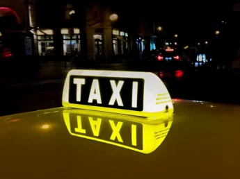 Taxi at night